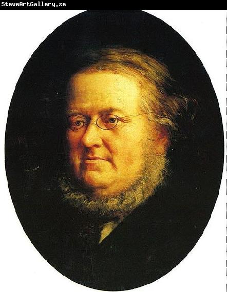 Knud Bergslien Portrait of norwegian author Peter Christen Asbjornsen